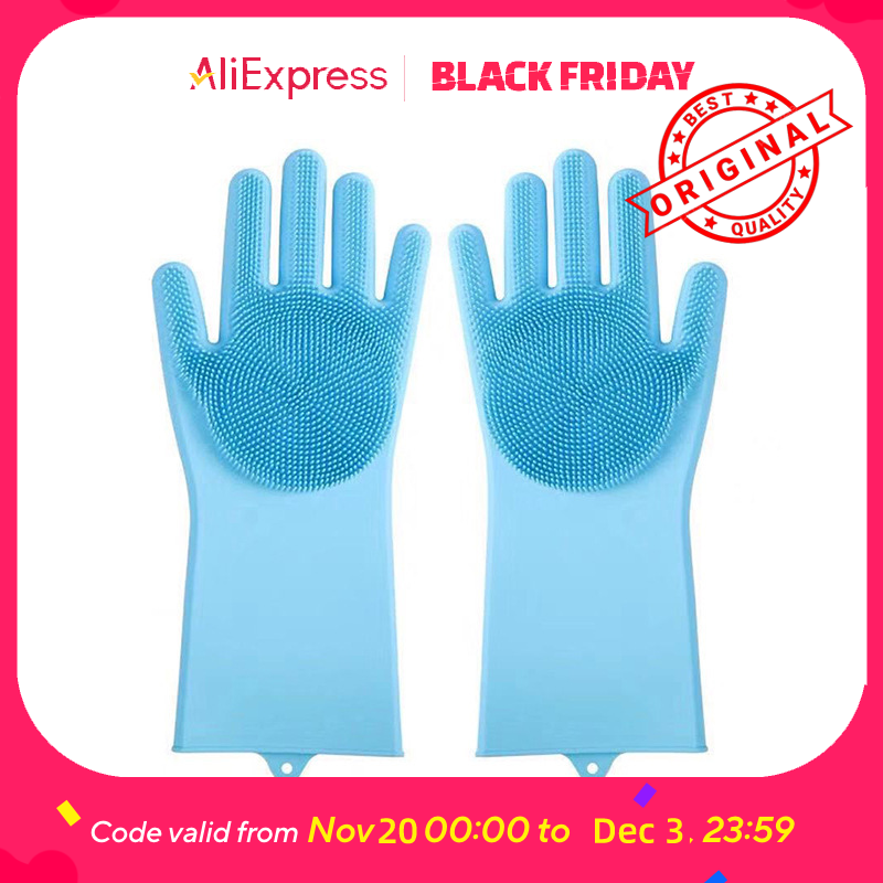 Gardening Glove Waterproof - Badehandschuh für Haustiere – Silikon-Schrubberhandschuh für