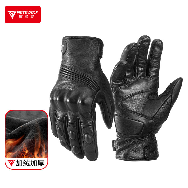 Motorcycle Glove Knuckle - Winter-Motorradhandschuhe für Damen und Herren, winddicht,
