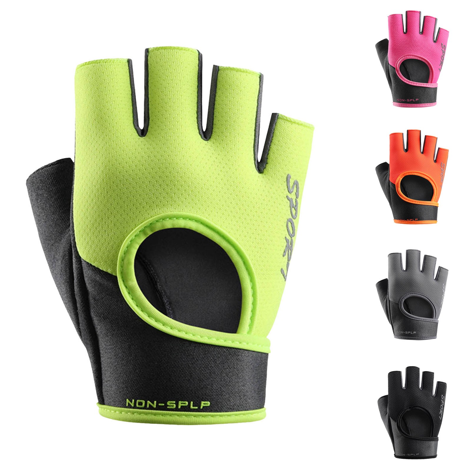 Workout Glove Gym - Fahrrad-Sport-Halbfingerhandschuhe Atmungsaktive Rutschfeste MTB-Fahrradhandschuhe Schweißabsorbierende Elastische