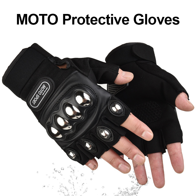 Motorcycle Glove Knuckle - Motorradhandschuhe für Herren, Taktische Fahrradhandschuhe mit