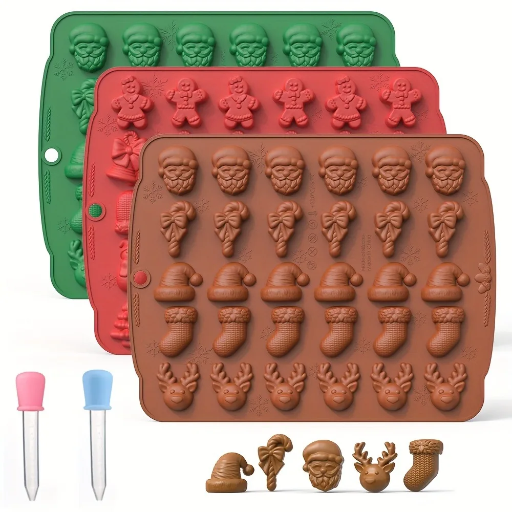 Oven Mitt Silicone - Weihnachten Silikon Schokolade Form Lebkuchen Mann