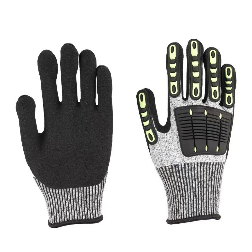 Work Glove Impact - Stoßfeste, rutschfeste Arbeitsschutzhandschuhe, Bauarbeitshandschuhe, Sicherheitshandschuhe für