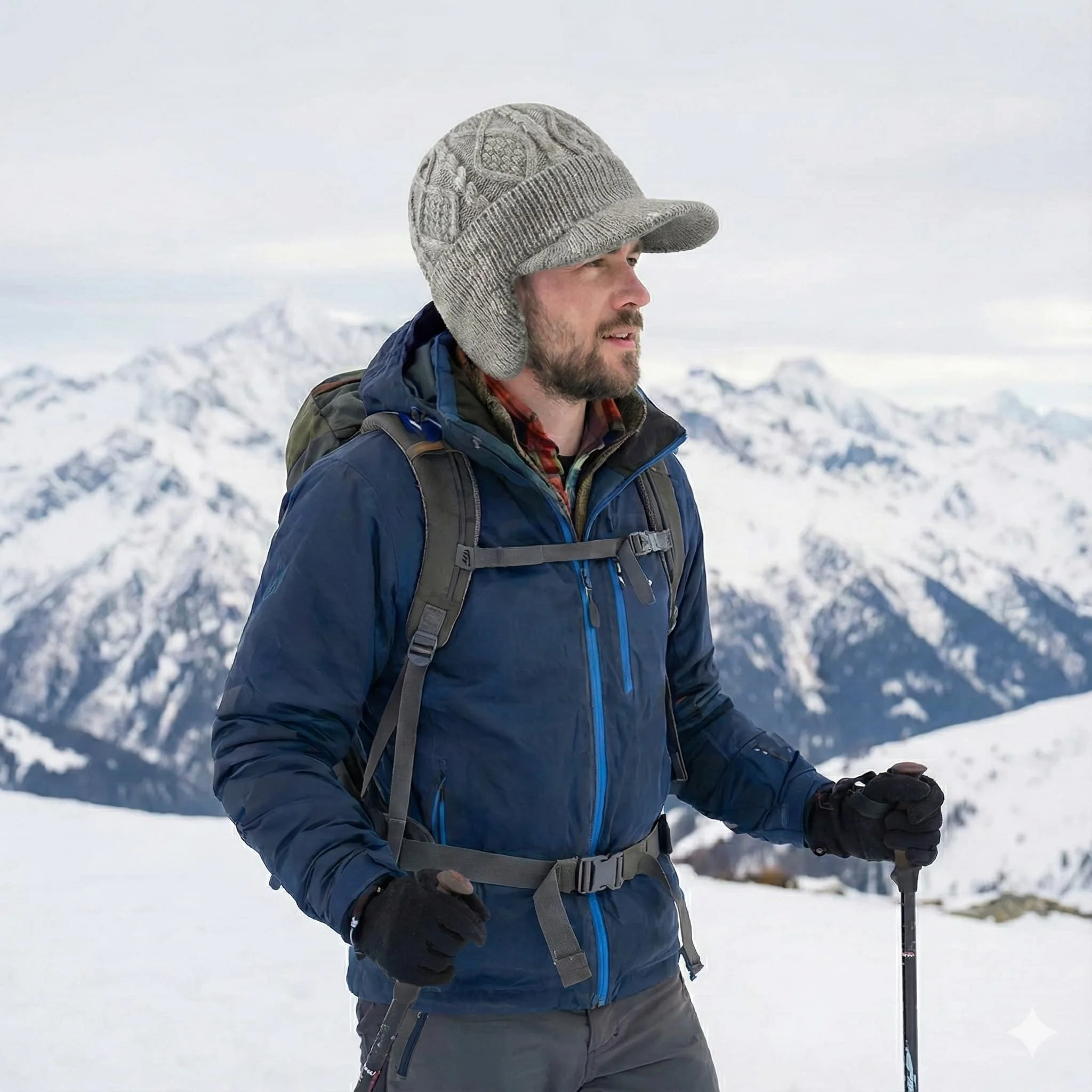 Warme Winter-Beanie-Mütze, mit – Wool Glove Lined Bewertung und Preis