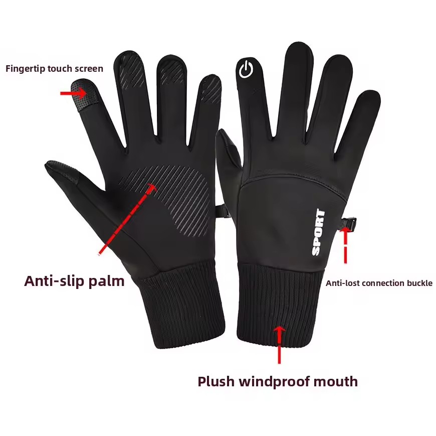 Schwarz Winter Warm Volle Fing – Ski Glove Waterproof Bewertung und Preis