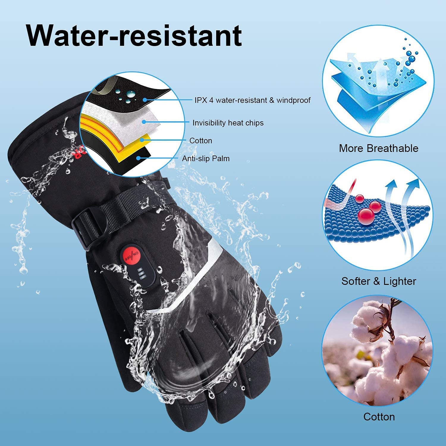 SNOW DEER Winter Beheizte Hand – Ski Glove Waterproof Bewertung und Preis