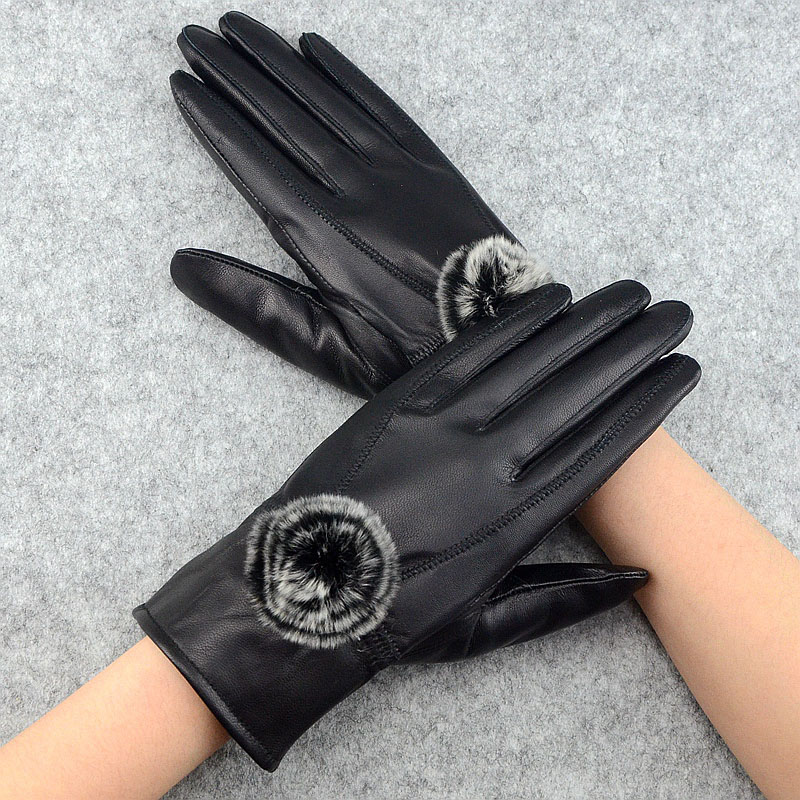 Frauen Winter Echtem Leder Han – Wool Glove Lined Bewertung und Preis