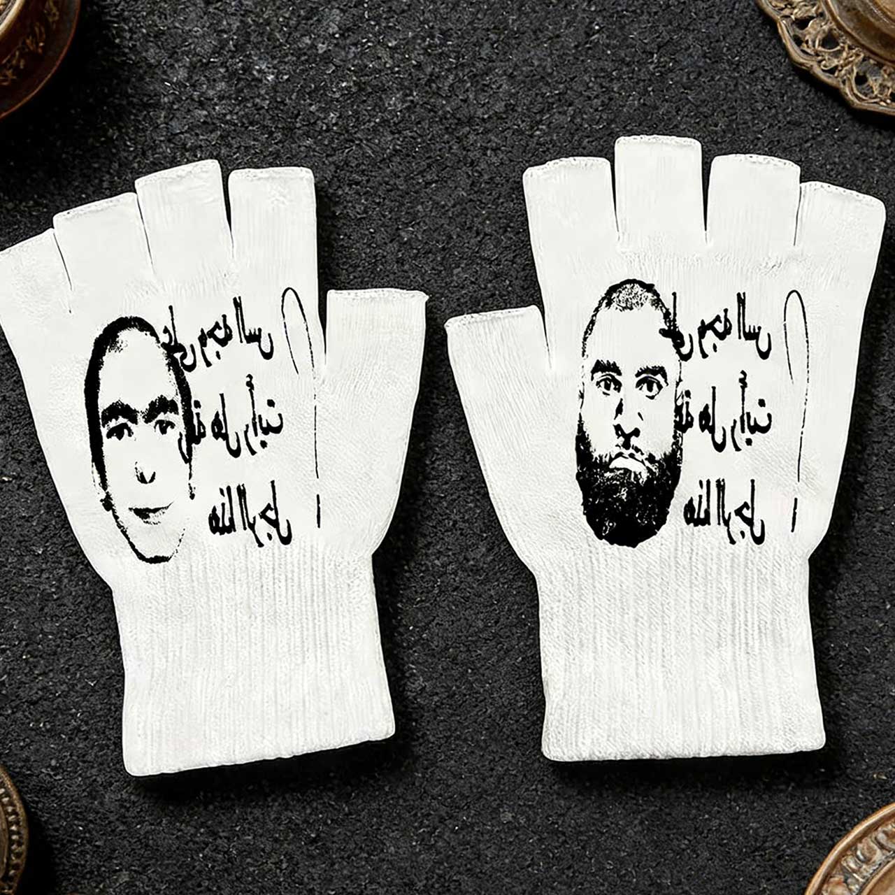 Y2K Retro Bedruckte Fingerlose – Fingerless Glove Knit Bewertung und Preis