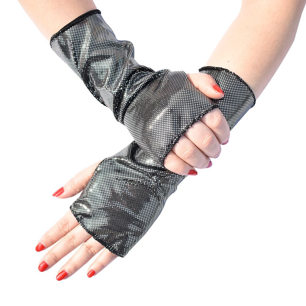 1 Paar Damen Kunstleder Punk G – Fingerless Glove Knit Bewertung und Preis
