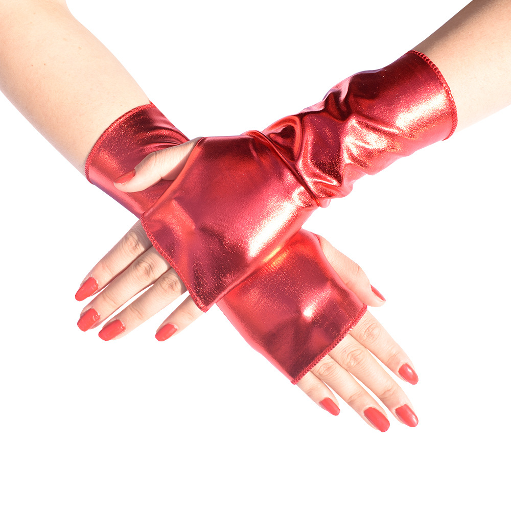 1 Paar Damen Kunstleder Punk G – Fingerless Glove Knit Bewertung und Preis