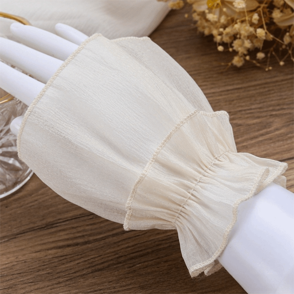 Geraffte, plissierte, abnehmba – Fingerless Glove Knit Bewertung und Preis
